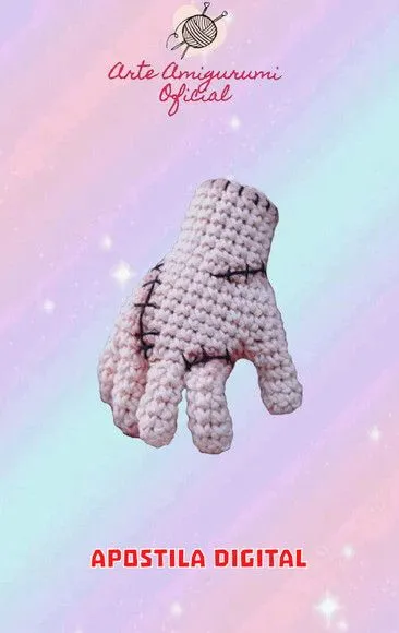 Receita Mãozinha - Amigurumi - artesanato feito à mão por Arte Amigurumi Oficial