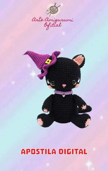 Receita Misha Bruxinha Halloween Amigurumi
