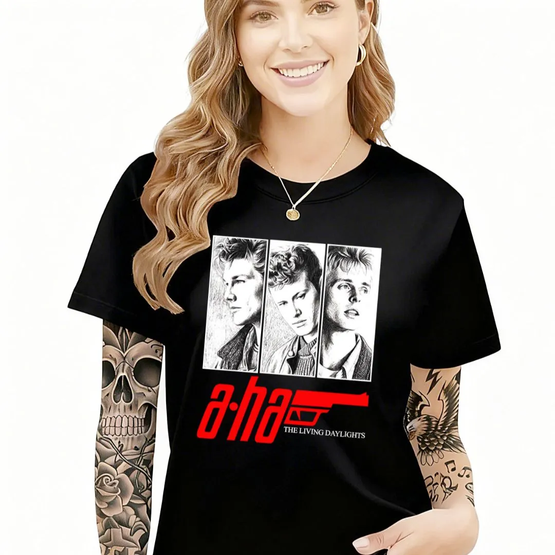 Camiseta camisa a-Ha 007 banda New Wave anos 80, estampa exclusiva tamanhos unisex - foto 2