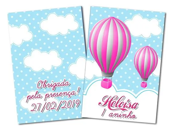 revista para colorir balão rosa 14x10 - artesanato de PAPCRIE