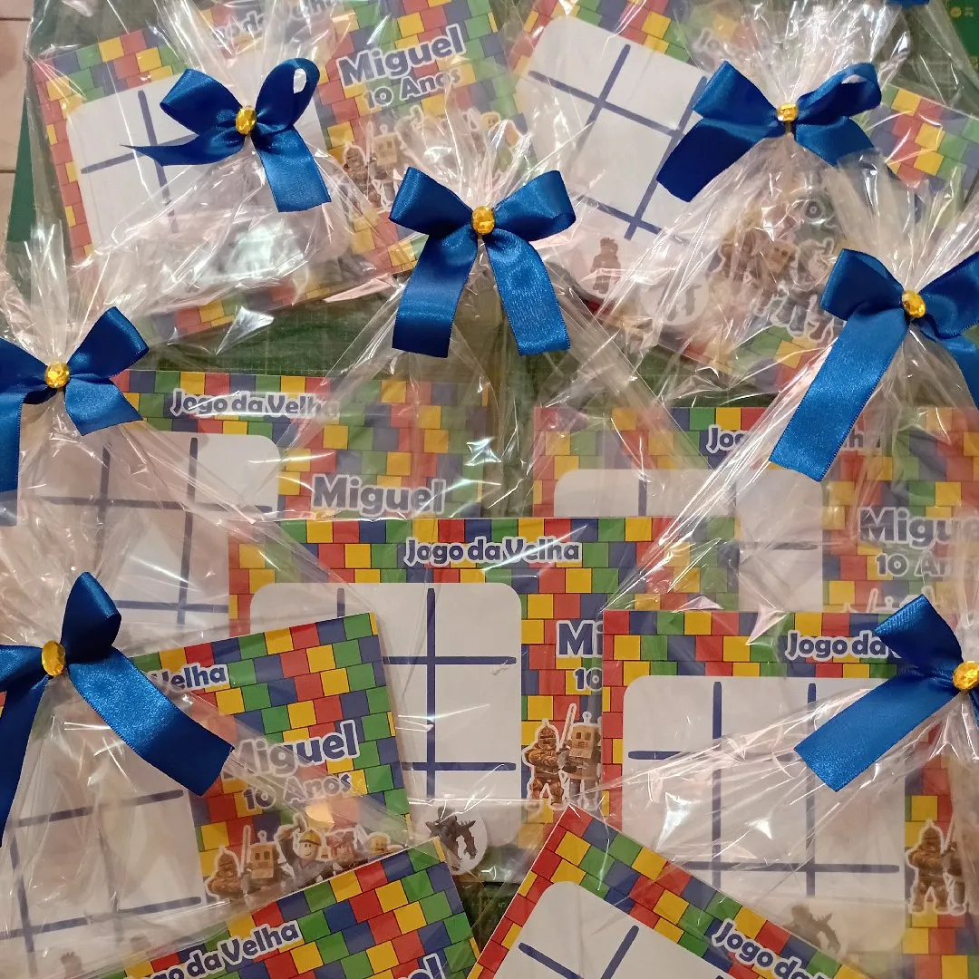 Lembrancinha jogo da velha personalizado tema Roblox ou Games - foto 4