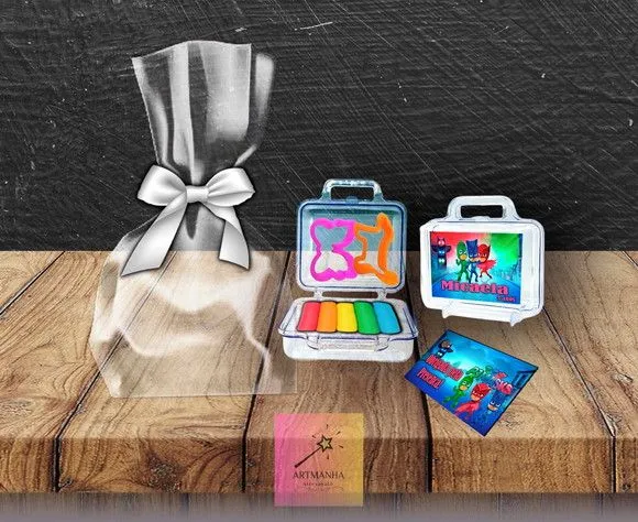 Mini Maleta com Massinhas Pj Personalizada