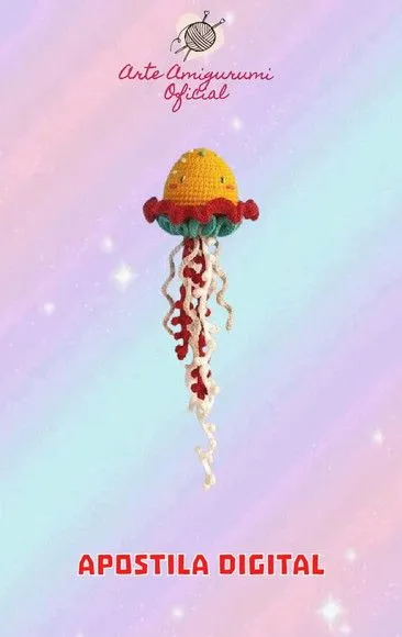 Receita Agua Viva - Amigurumi - artesanato feito à mão por Arte Amigurumi Oficial