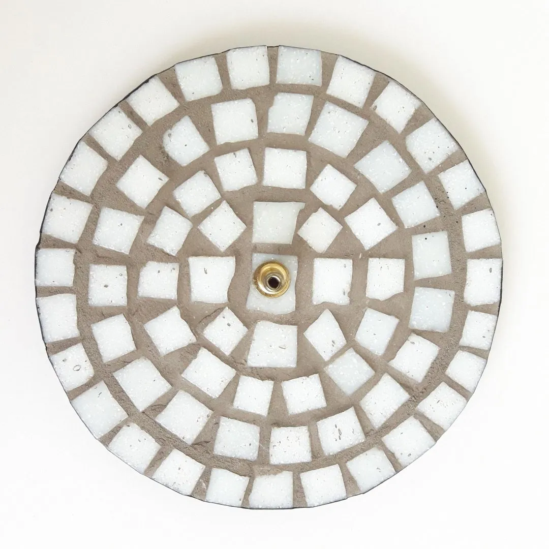 Porta Incenso Mosaico Branco - foto 2