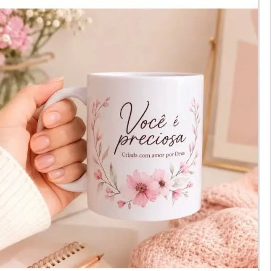 Caneca branca - Arte Personalizada - artesanato feito à mão por PrimeBox
