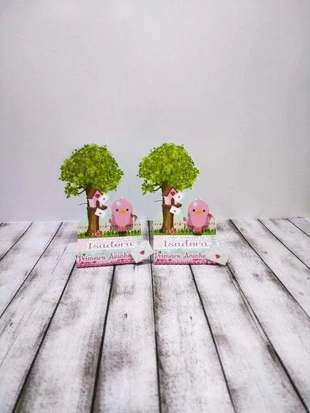 Porta Chocolate Duplo Jardim Encantado - artesanato de Fina Essência Papelaria Personalizada