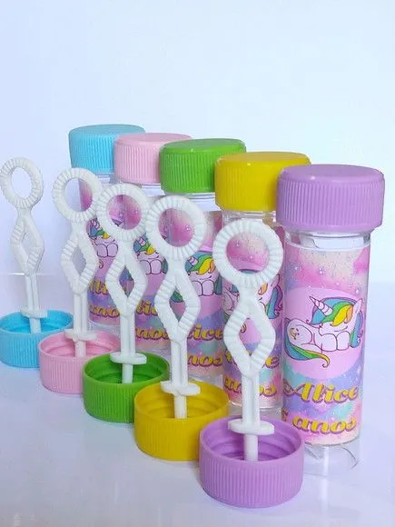 Bolinha de Sabão Unicórnio Personalizada - foto 3