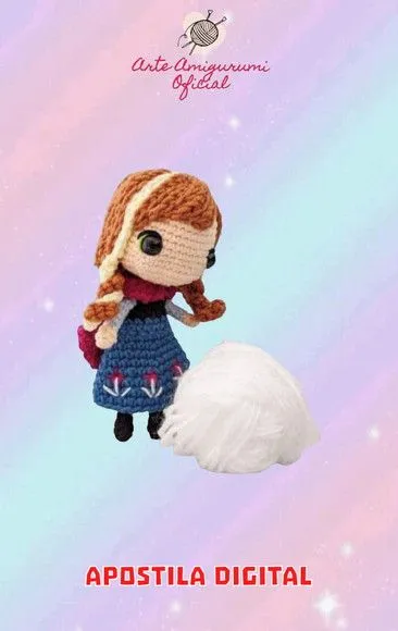 Receita Princesa Anna Frozen Amigurumi - artesanato feito à mão por Arte Amigurumi Oficial