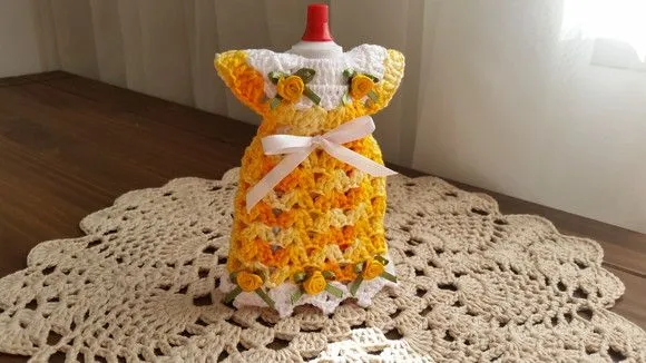 Capa para Adoçante Vestidinho Amarelo Mesclado - foto 3