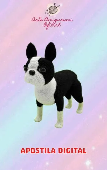 Receita Cachorro Bulldog Amigurumi - feito à mão por Arte Amigurumi Oficial