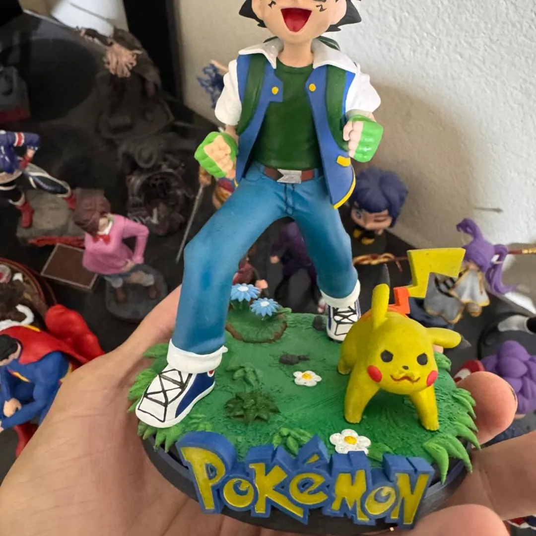 Ash Ketchum pokémon pikachu Boneco Estatua Colecionaveis Action Figure - foto 4