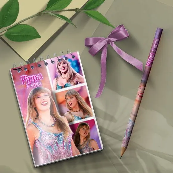 Bloquinho - Taylor Swift - artesanato feito à mão por Mi Papelaria Criativa