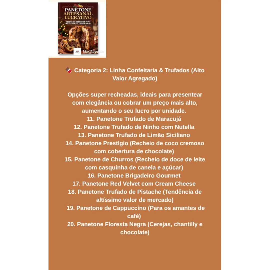 Panetone Artesanal Lucrativo: 35 Receitas para o Natal - foto 3