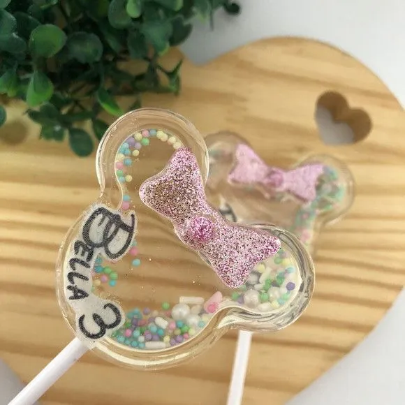 Minnie Chocalho - feito à mão por Lollipops Cristal