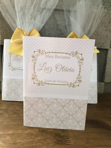 Livro de orações luxo com foto para batismo - artesanato de Fina Essência Papelaria Personalizada