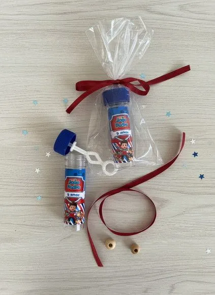 Bolha de Sabão - Patrulha Canina Personalizado - artesanato feito à mão por Mi Papelaria Criativa