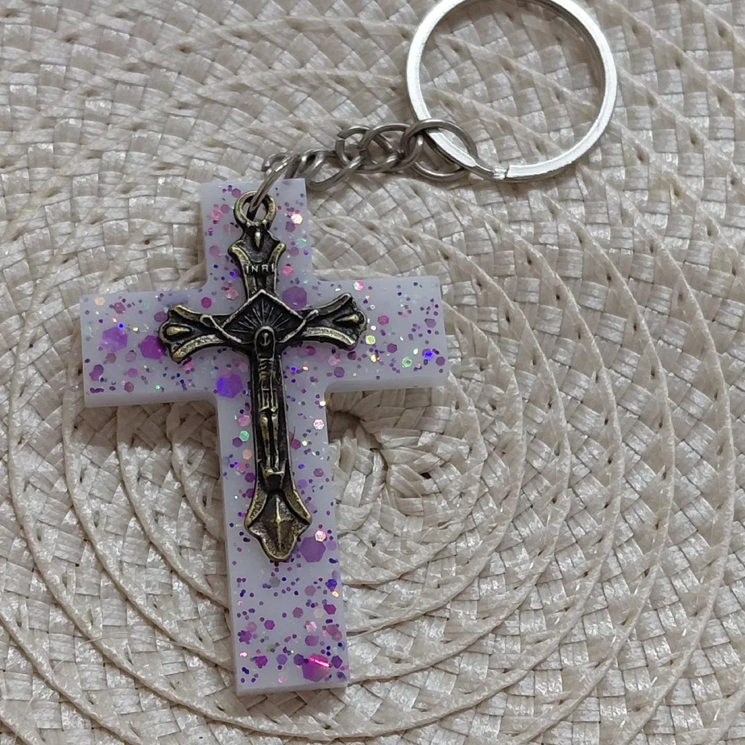 Chaveiros em Cruz com Cristo em metal - foto 7