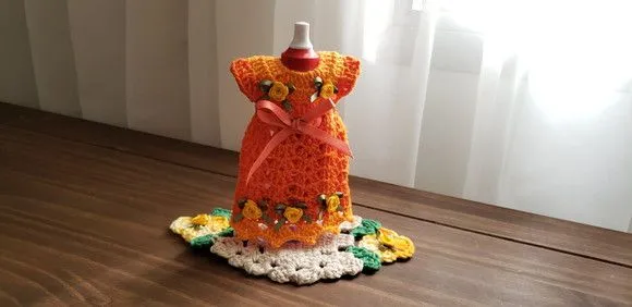 Capa para Adoçante - Vestidinho Tangerina - foto 4