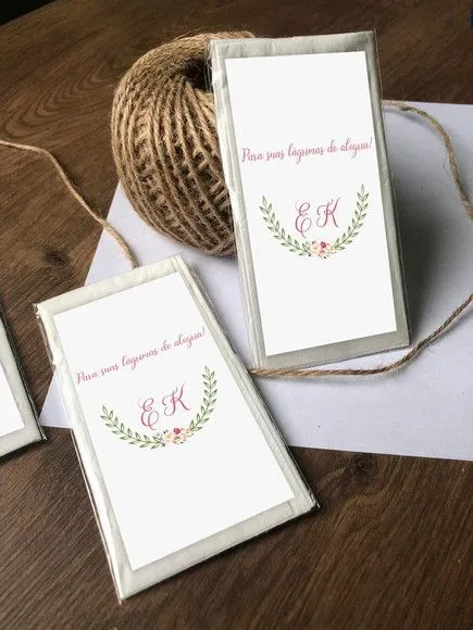 Lagrima de Alegria Personalizada - artesanato feito à mão por creativitybynina