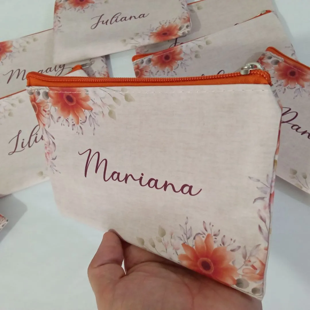 Nécessaire de mão floral com nome - foto 2