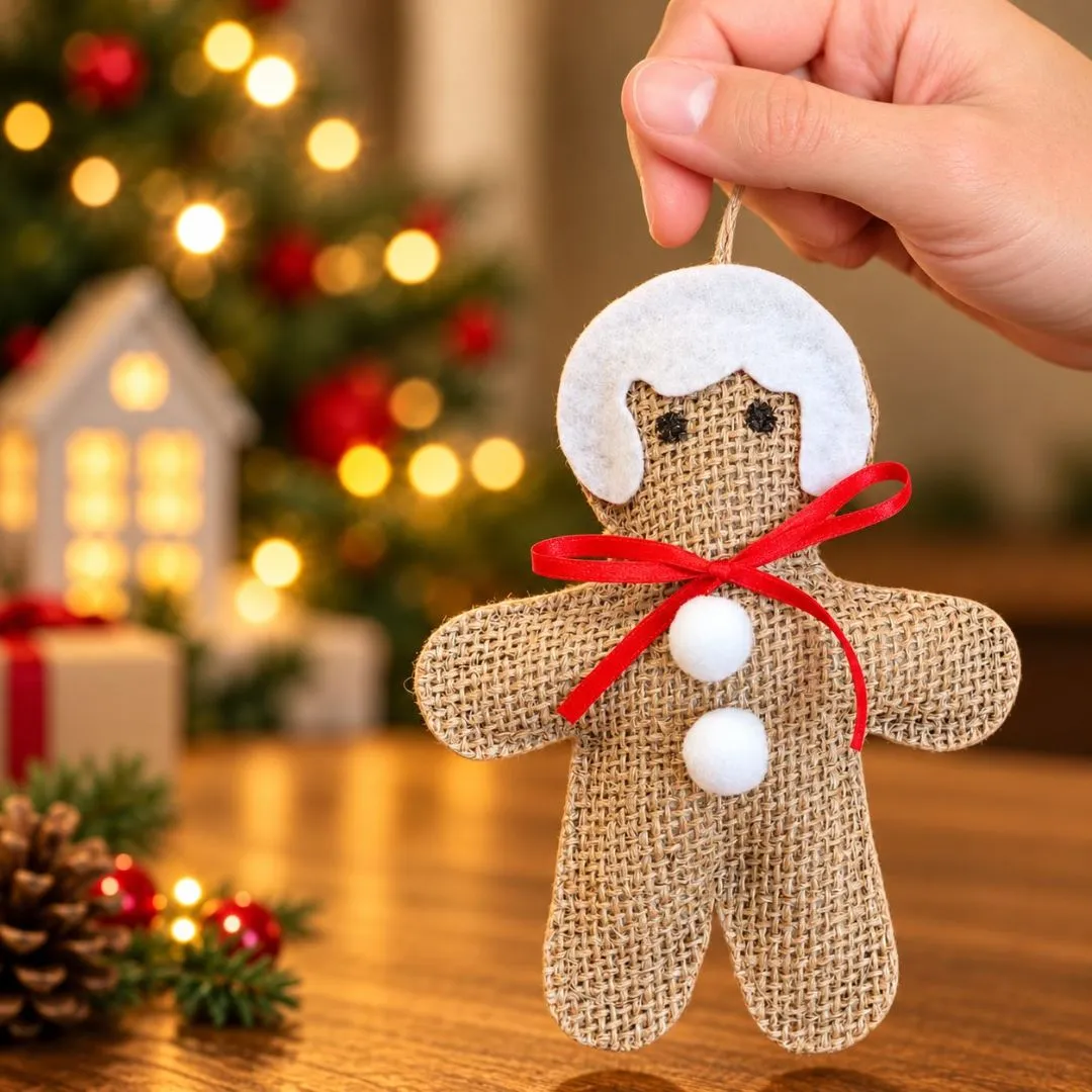 Pingentes de Natal - Juta Natural com Enchimento - Lembrancinha e Brinde - foto 4