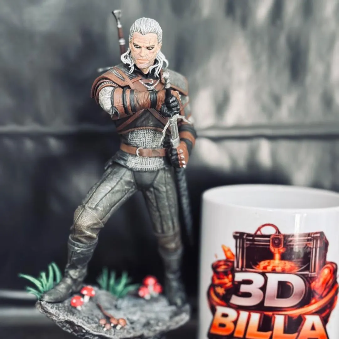 Boneco Action Figure Jogo Colecionaveis The Witcher - artesanato feito à mão por 3D BILLA