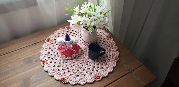 Mini Capa para Adoçante 75 ml Vestidinho Tulipa Rosa - foto 4