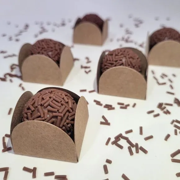 Forminha de Doce Kraft 50 Unidades - foto 2