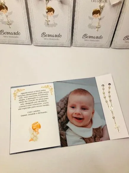 Livro de Orações Luxo com Foto para Batismo - foto 3