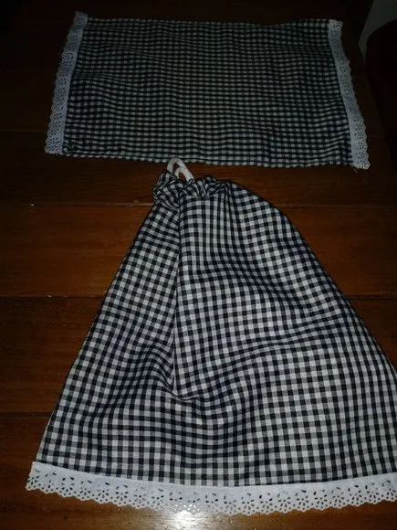 Roupa preta velha completa - artesanato feito à mão por Ateliê Ofatemi