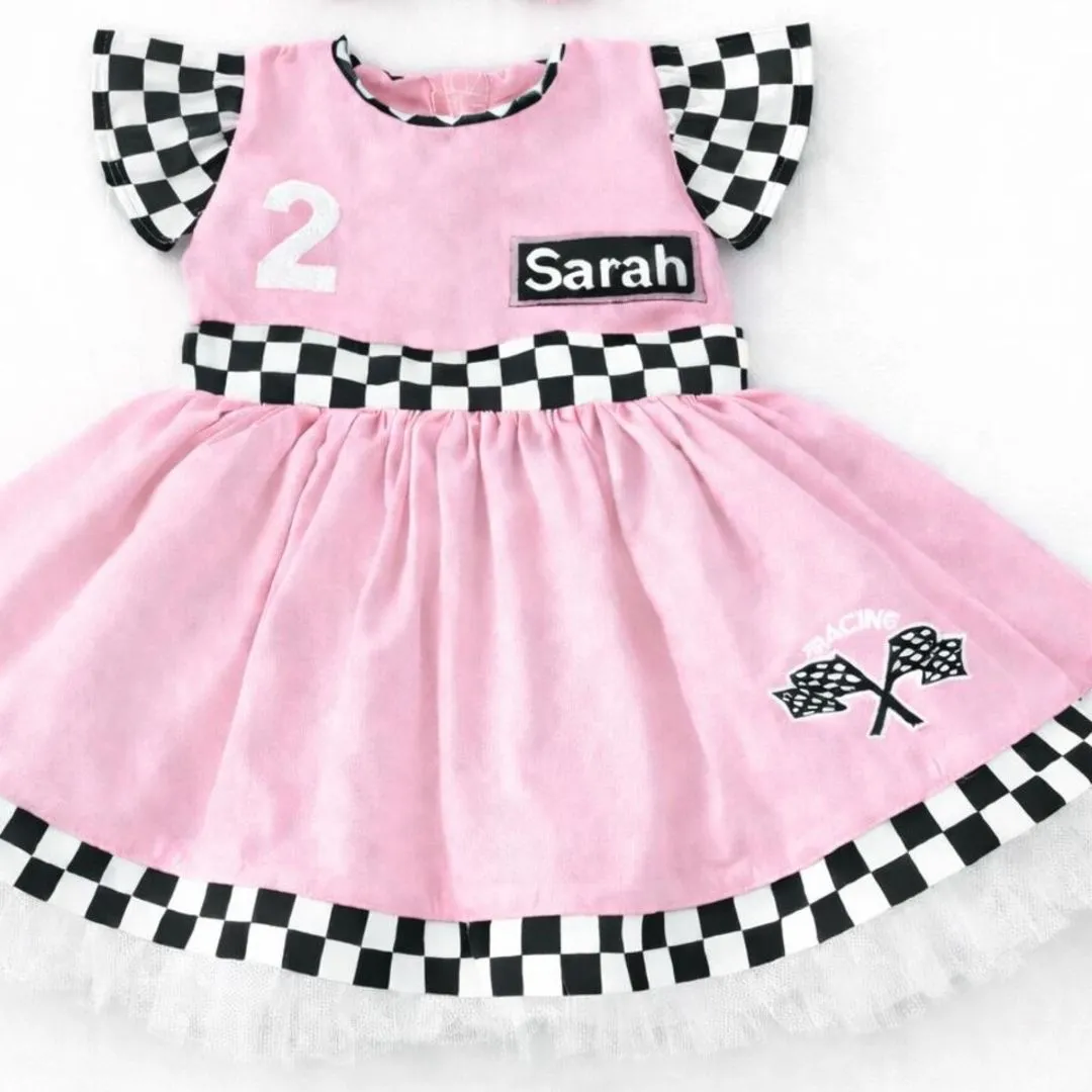 Vestido Infantil Piloto Carros - foto 2