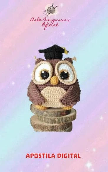 Receita Coruja - Amigurumi - feito à mão por Arte Amigurumi Oficial