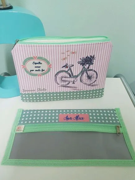 Kit necessaire e estojo de higiene - feito à mão por Innovare Studio