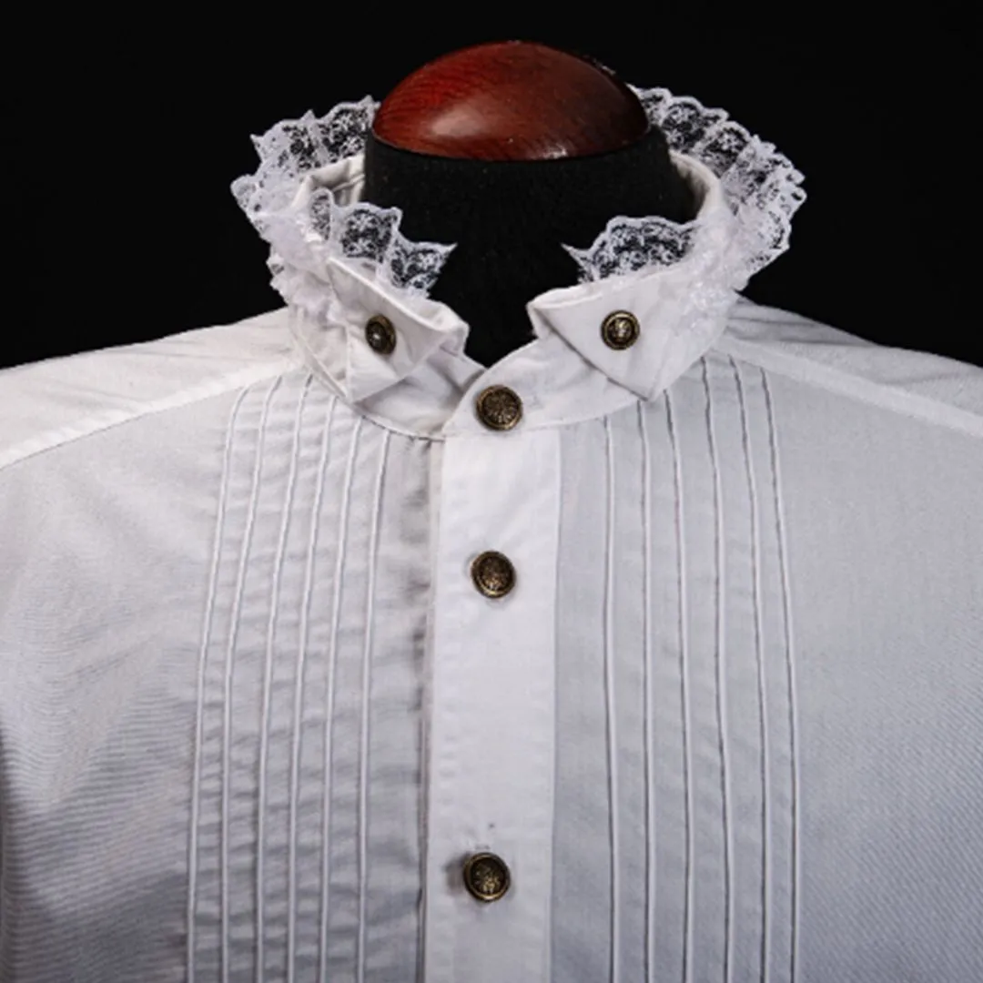 Camisa branca com rendas - Camisa para festa - foto 3