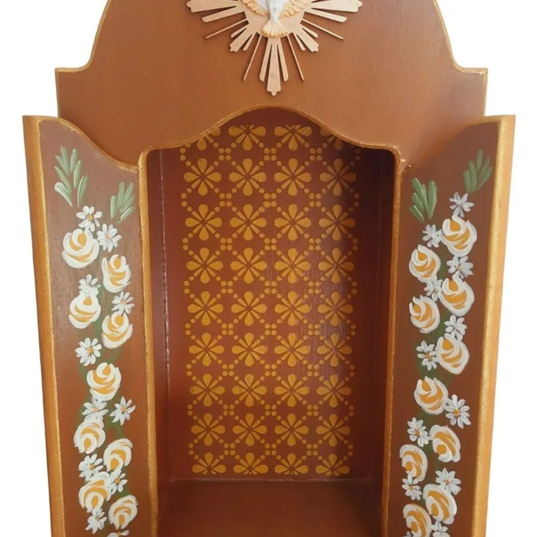 Oratório Capela Para Imagens De Até 22cm- Coleção Congonhas -Marrom Clássico - foto 3