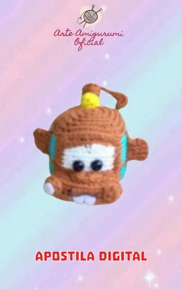 Receita Tow Mater Carros Disney - Amigurumi - artesanato feito à mão por Arte Amigurumi Oficial