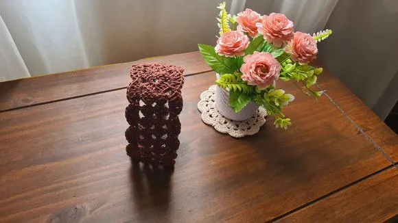 Faixa para Cabelo em Crochê Chocolate - foto 3