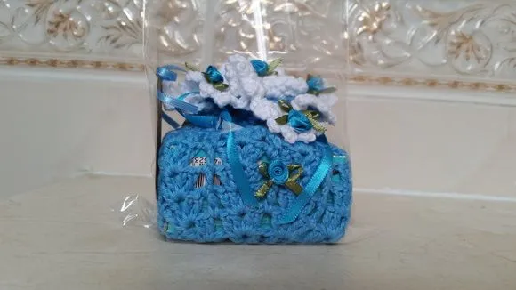 Sachê Porta Sabonete Safira com Branco - foto 4
