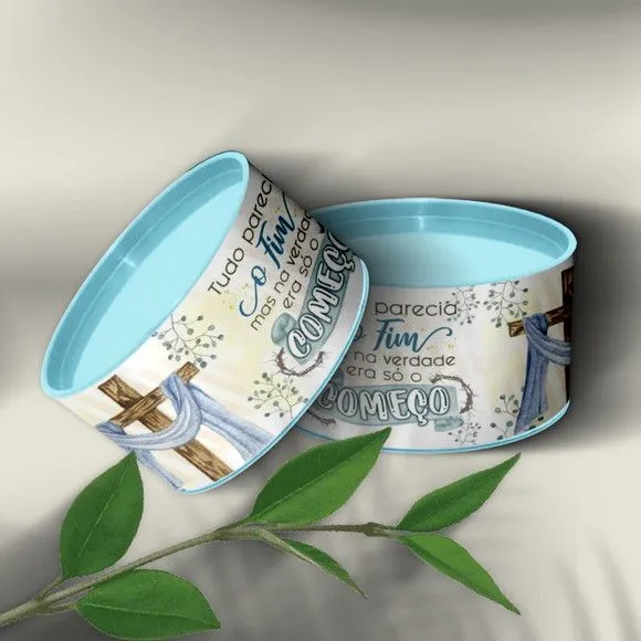 Tubo Lata - Páscoa Jesus Cristo Personalizada - feito à mão por Mi Papelaria Criativa