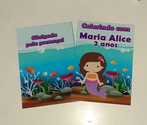 Revista Colorir Sereia 14x10 - foto 2