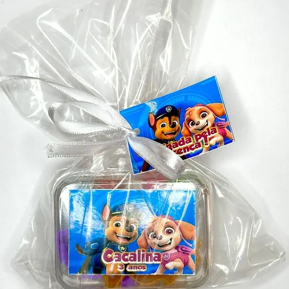 Maletinha Patrulha Canina Modelar Personalizada - feito à mão por Mi Papelaria Criativa