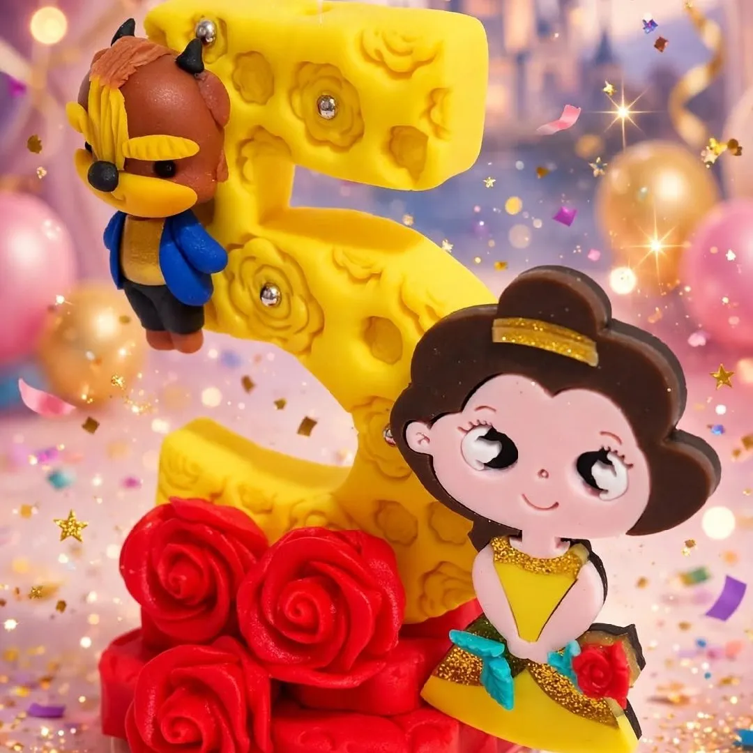 Vela Bela Ea Fera Personalizada em Biscuit - foto 2