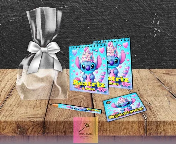 Bloquinho Stitch Personalizado