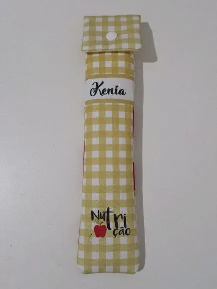 Porta canudo ecológico - artesanato feito à mão por Innovare Studio