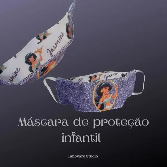 MÁSCARA DE PROTEÇÃO PERSONALIZADA - feito à mão por Innovare Studio