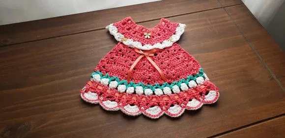 Puxador Forno Vestidinho Tulipas Vermelho Tropical - foto 3