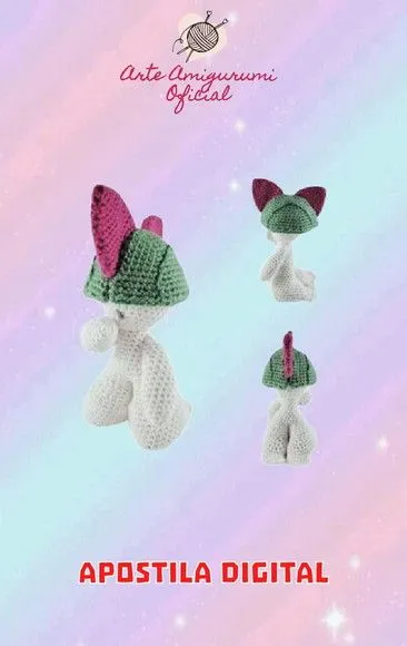 Receita Pokemon Ralts - artesanato feito à mão por Arte Amigurumi Oficial