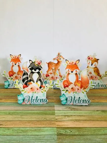 Porta Bis Duplo Bosque Encantado - artesanato de Fina Essência Papelaria Personalizada