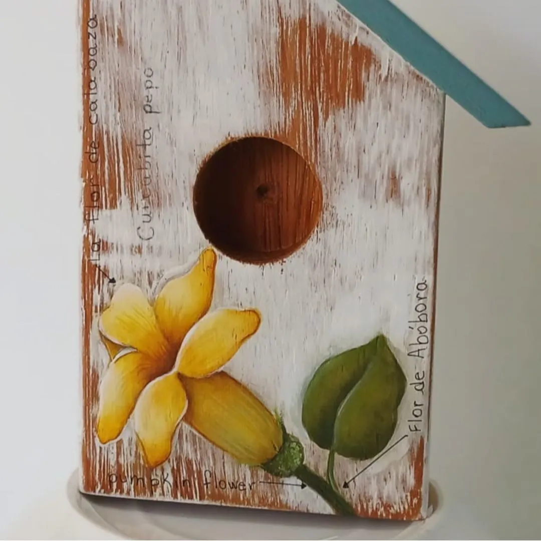 Casinha decorativa de bancada - Flor de Abóbora - foto 2