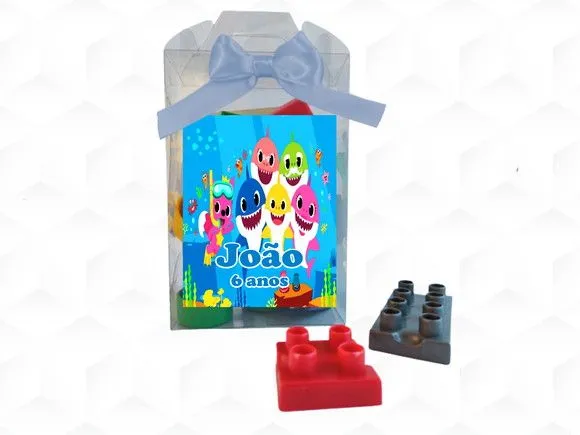 Bloco de Montar Baby Shark Personalizada - artesanato feito à mão por creativitybynina